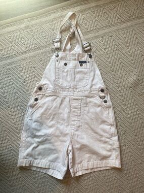 Harley-Davidson Y2K/90s White Denim Overalls